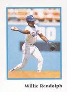 1990 Publications International Trivia Stickers #NNO Willie Randolph Front