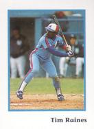 1990 Publications International Trivia Stickers #NNO Tim Raines Front