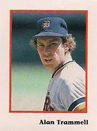 1990 Publications International Trivia Stickers #NNO Alan Trammell Front