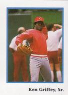 1990 Publications International Trivia Stickers #NNO Ken Griffey, Sr. Front