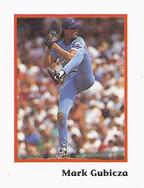 1990 Publications International Trivia Stickers #NNO Mark Gubicza Front