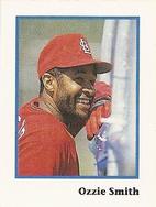 1990 Publications International Trivia Stickers #NNO Ozzie Smith Front