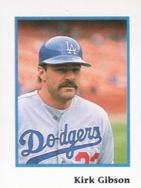 1990 Publications International Trivia Stickers #NNO Kirk Gibson Front