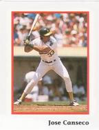1990 Publications International Trivia Stickers #NNO Jose Canseco Front