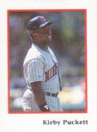 1990 Publications International Trivia Stickers #NNO Kirby Puckett Front
