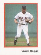 1990 Publications International Trivia Stickers #NNO Wade Boggs Front