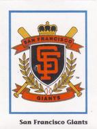 1990 Publications International Trivia Stickers #NNO San Francisco Giants Logo Front