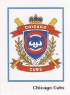 1990 Publications International Trivia Stickers #NNO Chicago Cubs Logo Front