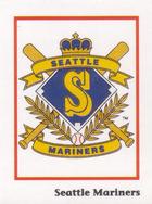 1990 Publications International Trivia Stickers #NNO Seattle Mariners Logo Front