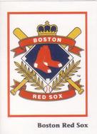 1990 Publications International Trivia Stickers #NNO Boston Red Sox Logo Front