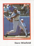 1990 Publications International Trivia Stickers #NNO Dave Winfield Front