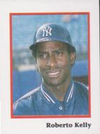 1990 Publications International Trivia Stickers #NNO Roberto Kelly Front
