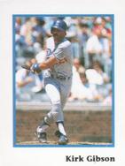 1990 Publications International Trivia Stickers #NNO Kirk Gibson Front
