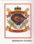 1990 Publications International Trivia Stickers #NNO Baltimore Orioles Logo Front