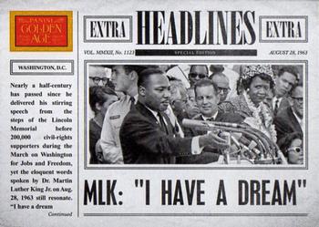 2012 Panini Golden Age - Headlines #6 Martin Luther King Front