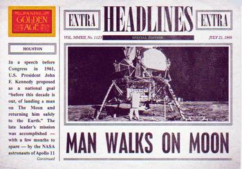 2012 Panini Golden Age - Headlines #8 Apollo 11 Front