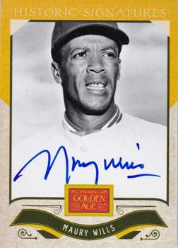2012 Panini Golden Age - Historic Signatures #MW Maury Wills Front