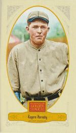 2012 Panini Golden Age - Mini Broad Leaf Brown Ink #29 Rogers Hornsby Front