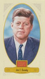 2012 Panini Golden Age - Mini Broad Leaf Brown Ink #77 John F. Kennedy Front