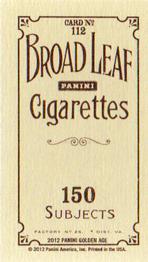 2012 Panini Golden Age - Mini Broad Leaf Brown Ink #112 Bobby Allison Back