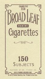 2012 Panini Golden Age - Mini Broad Leaf Brown Ink #113 Grace Kelly Back