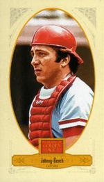 2012 Panini Golden Age - Mini Crofts Candy Red Ink #117 Johnny Bench Front