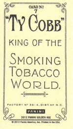 2012 Panini Golden Age - Mini Ty Cobb Tobacco #7 Titanic Back