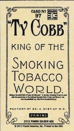 2012 Panini Golden Age - Mini Ty Cobb Tobacco #97 Harmon Killebrew Back