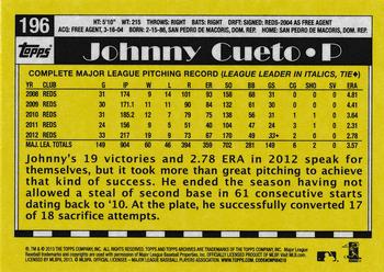 2013 Topps Archives #196 Johnny Cueto Back