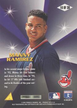 1996 Score - Diamond Aces #16 Manny Ramirez Back