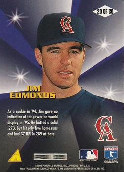 1996 Score - Diamond Aces #20 Jim Edmonds Back