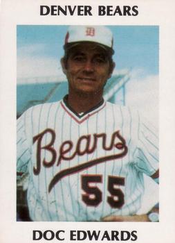 1978 Tiefel & Associates Denver Bears #NNO Doc Edwards Front