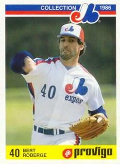 1986 Provigo Montreal Expos #16 Bert Roberge Front