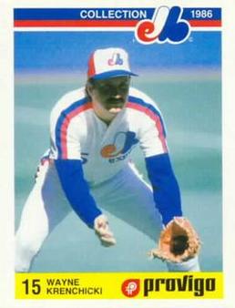 1986 Provigo Montreal Expos #20 Wayne Krenchicki Front