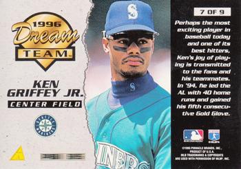 1996 Score - Dream Team #7 Ken Griffey Jr. Back
