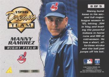 1996 Score - Dream Team #8 Manny Ramirez Back