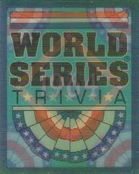 1991 Score - Magic Motion: World Series Trivia #21 End of an Era Front