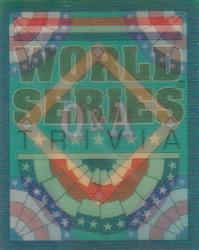 1991 Score - Magic Motion: World Series Trivia #57 Q&A Card 1 Front