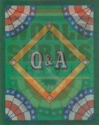 1991 Score - Magic Motion: World Series Trivia #66 Q&A Card 10 Front