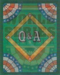 1991 Score - Magic Motion: World Series Trivia #67 Q&A Card 11 Front