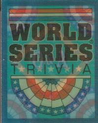 1991 Score - Magic Motion: World Series Trivia #71 Q&A Card 15 Front
