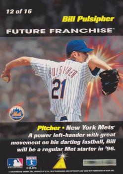1996 Score - Future Franchise #12 Bill Pulsipher Back