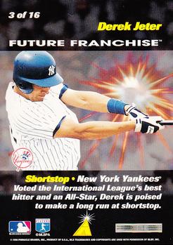 1996 Score - Future Franchise #3 Derek Jeter Back