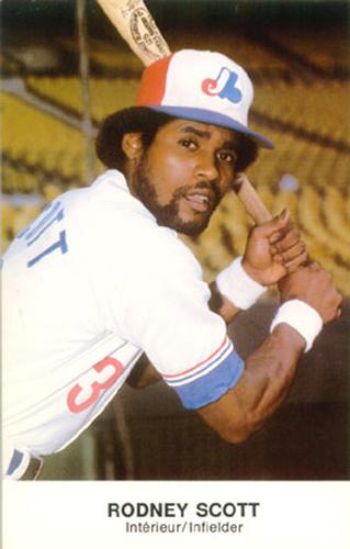 1979 Montreal Expos Postcards #NNO Rodney Scott Front