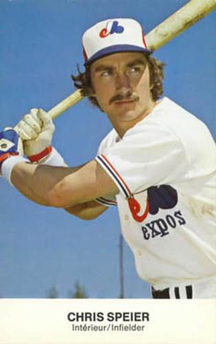 1979 Montreal Expos Postcards #NNO Chris Speier Front