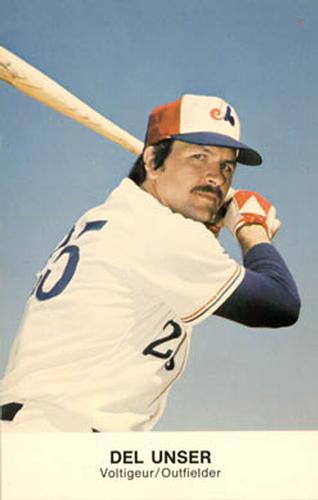 1977 Montreal Expos Photocards #NNO Del Unser Front