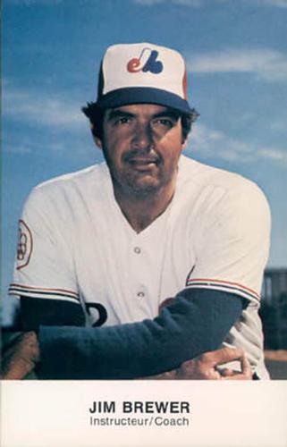 1977 Montreal Expos Photocards #NNO Jim Brewer Front
