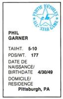 1982 All-Star Game Program Inserts #NNO Phil Garner Back