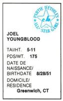 1982 All-Star Game Program Inserts #NNO Joel Youngblood Back