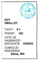 1982 All-Star Game Program Inserts #NNO Roy Smalley Back